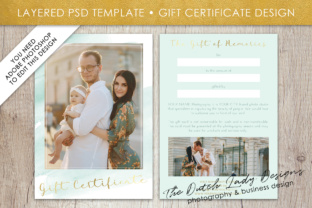 Download Photography Gift Certificate Template - Photo Gift Card - Watercolor Style - Layered .PSD Files - Design #34 - Psd files Collection