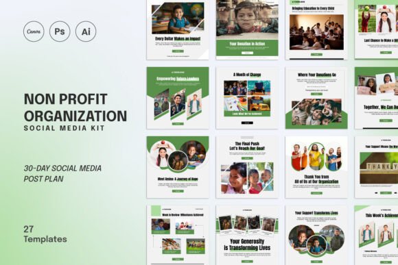 Download Non Profit Social Media Marketing Kit - Social media marketing Collection