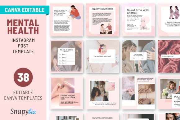 Download Mental Health Instagram Canva Post Temp - Mental health Collection