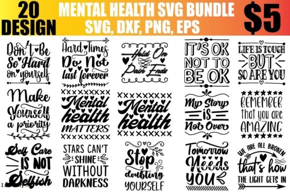 Download Mental Health SVG Bundle - Mental health Collection