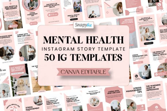 Download Mental Health IG Canva Story Templates - Mental health Collection