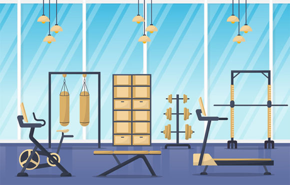 Download Interior Gym Center Bodybuilding - Premium Resources