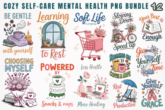 Download Cozy Self-Care Mental Health Sublimation - Mental health Collection