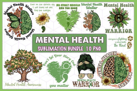Download Mental Health Sublimation Bundle - Mental health Collection