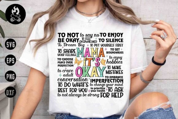 Download Mama It’s Okay Mental Health SVG - Mental health Collection