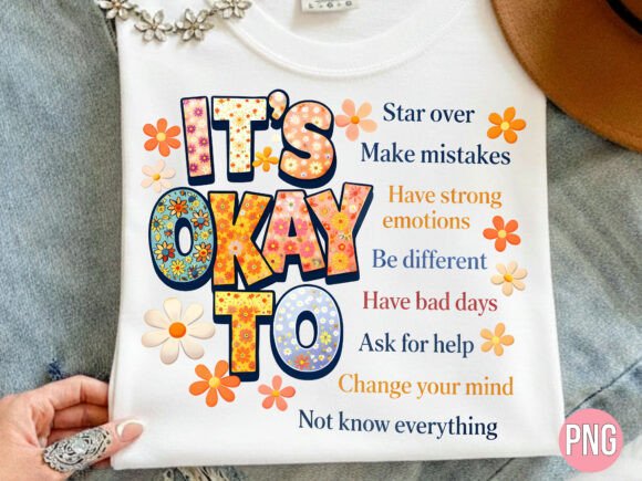 Download Its Okay to Retro Mental Health PNG - Mental health Collection